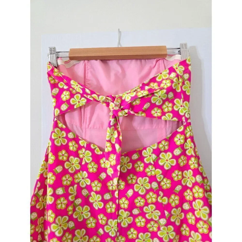 VTG Lilly pulitzer Sleeveless Floral Mini Dress 4 - Picture 5 of 7